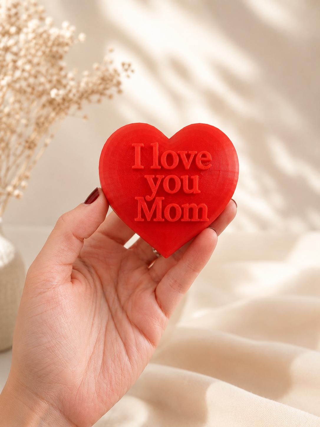 Portaoggetti mani decorativo, organizer makeup stampato in 3D, cuore personalizzato