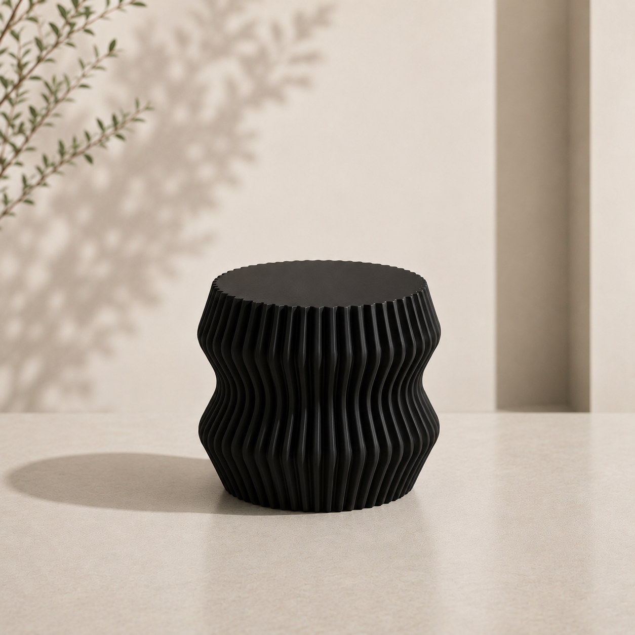 Soprammobile moderno, scultura in stampa 3D