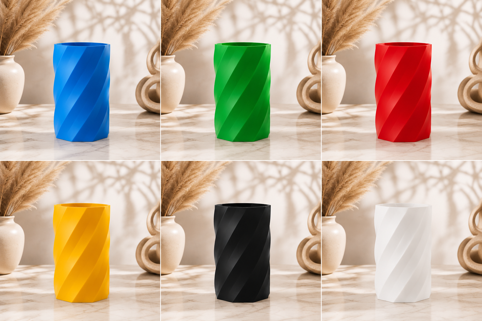 Vaso geometrico, arredamento casa e salotto, stampa 3D