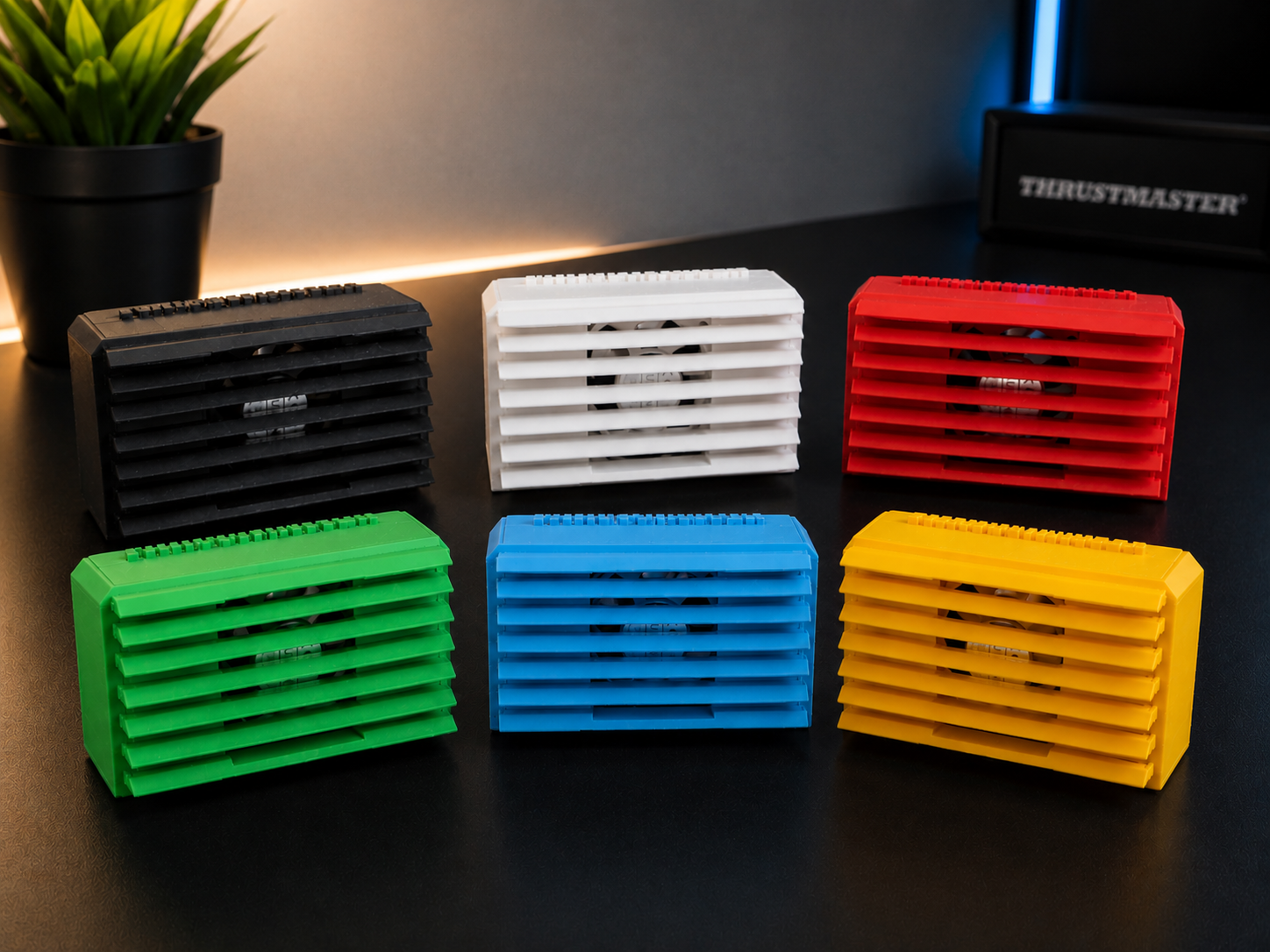 Mini ventilatore adatto alle postazioni di guida, simulatore, sim racing, stampa 3D