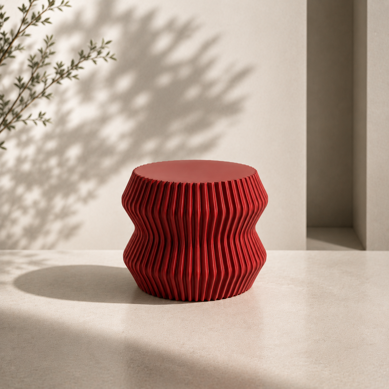 Soprammobile moderno, scultura in stampa 3D