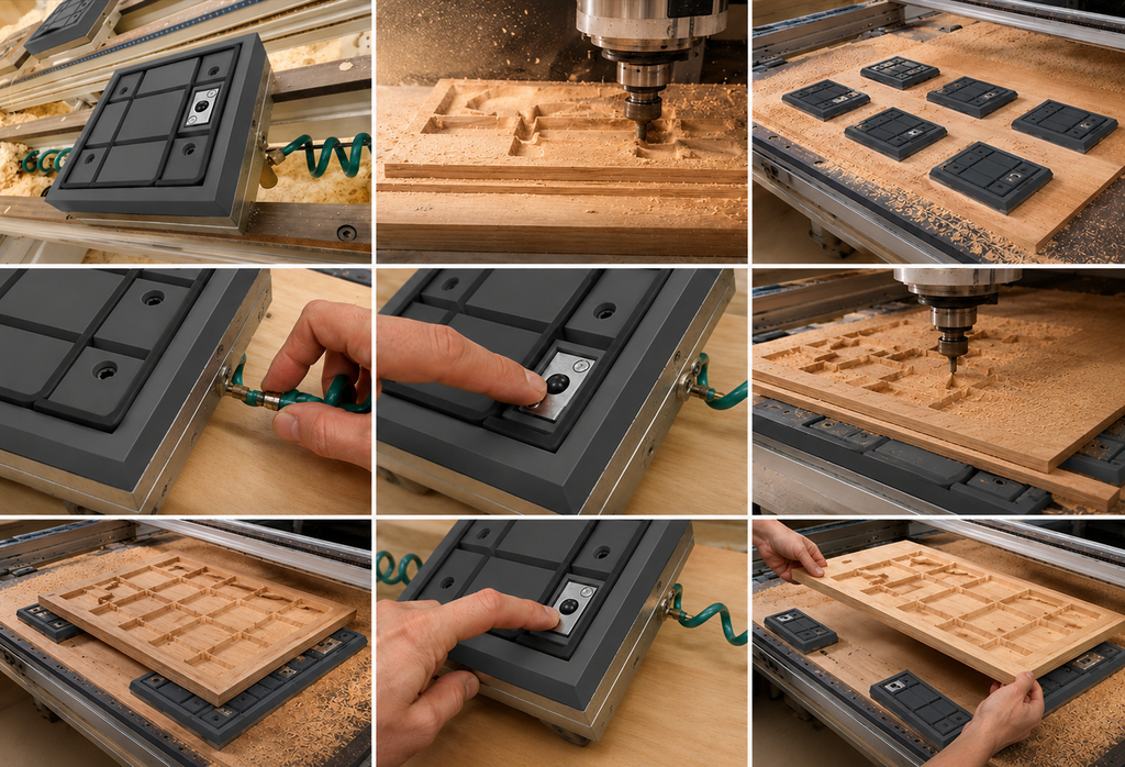 Ventosa CNC compatibile con Masterwood project 323, stampa 3D